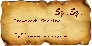 Szemerédi Szabina névjegykártya