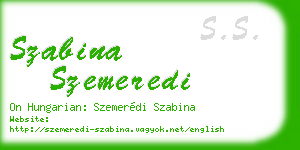 szabina szemeredi business card