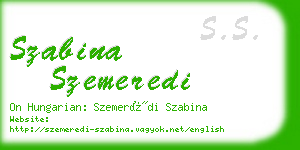 szabina szemeredi business card